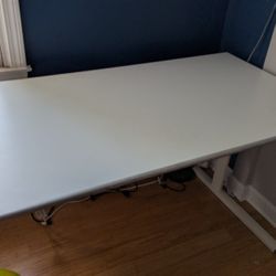 Sleek White Desk 