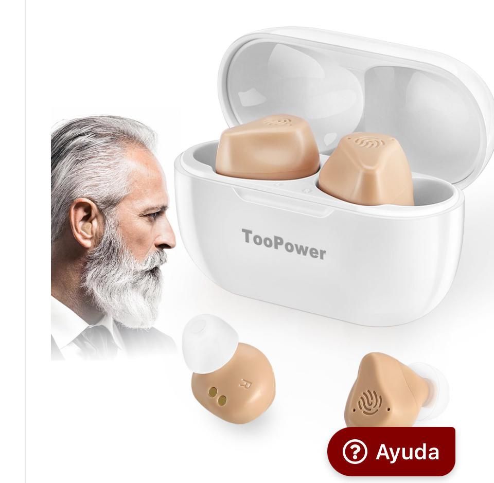 TooPower Hearing Aids For Seniors Rechargeable With Noise Cancelling, OTC Digital Devices For Super Nature Sound, 3 Different Modes, Adjustable Volume