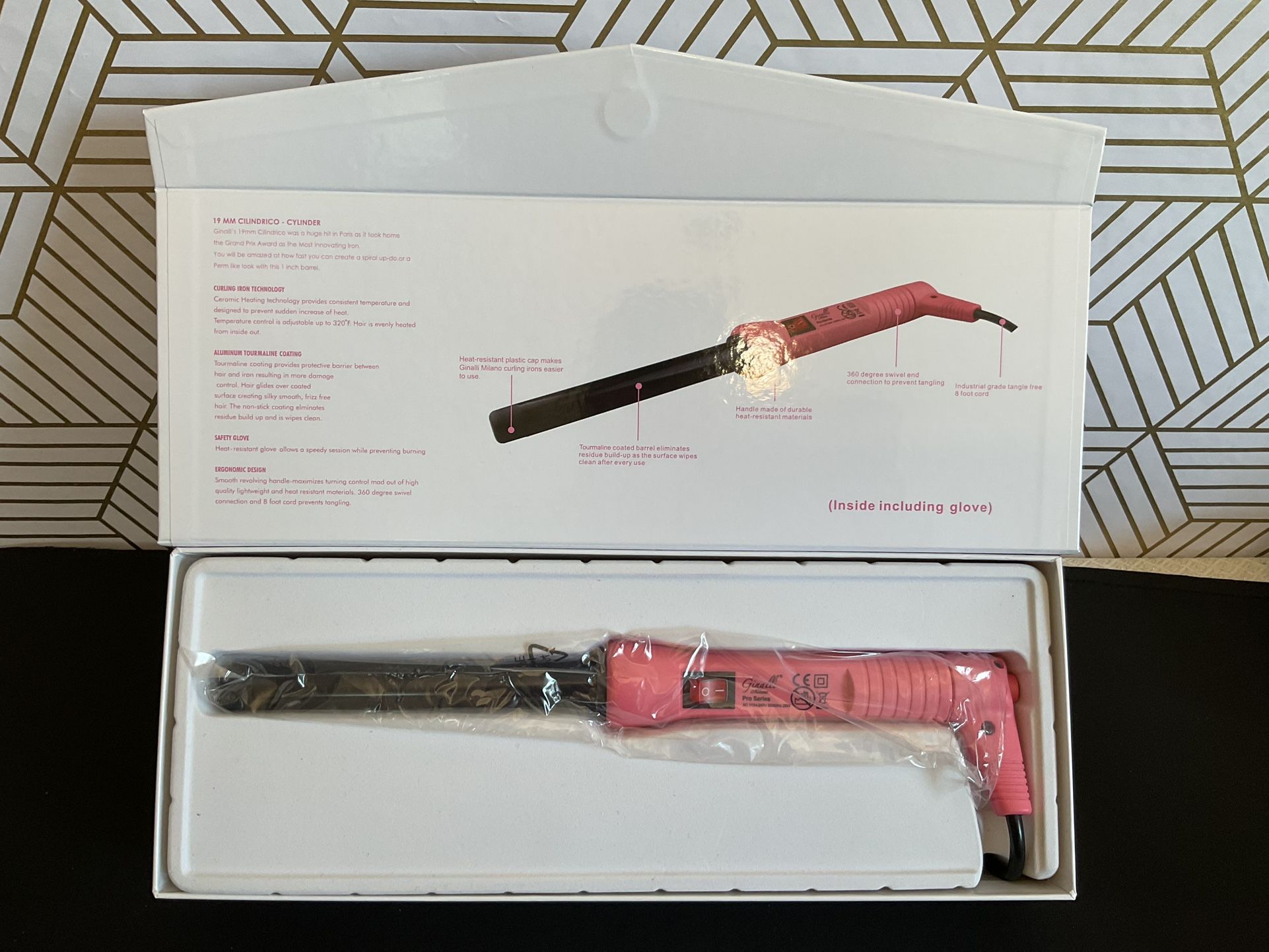 Ginalli Milano 19MM Curling Wand