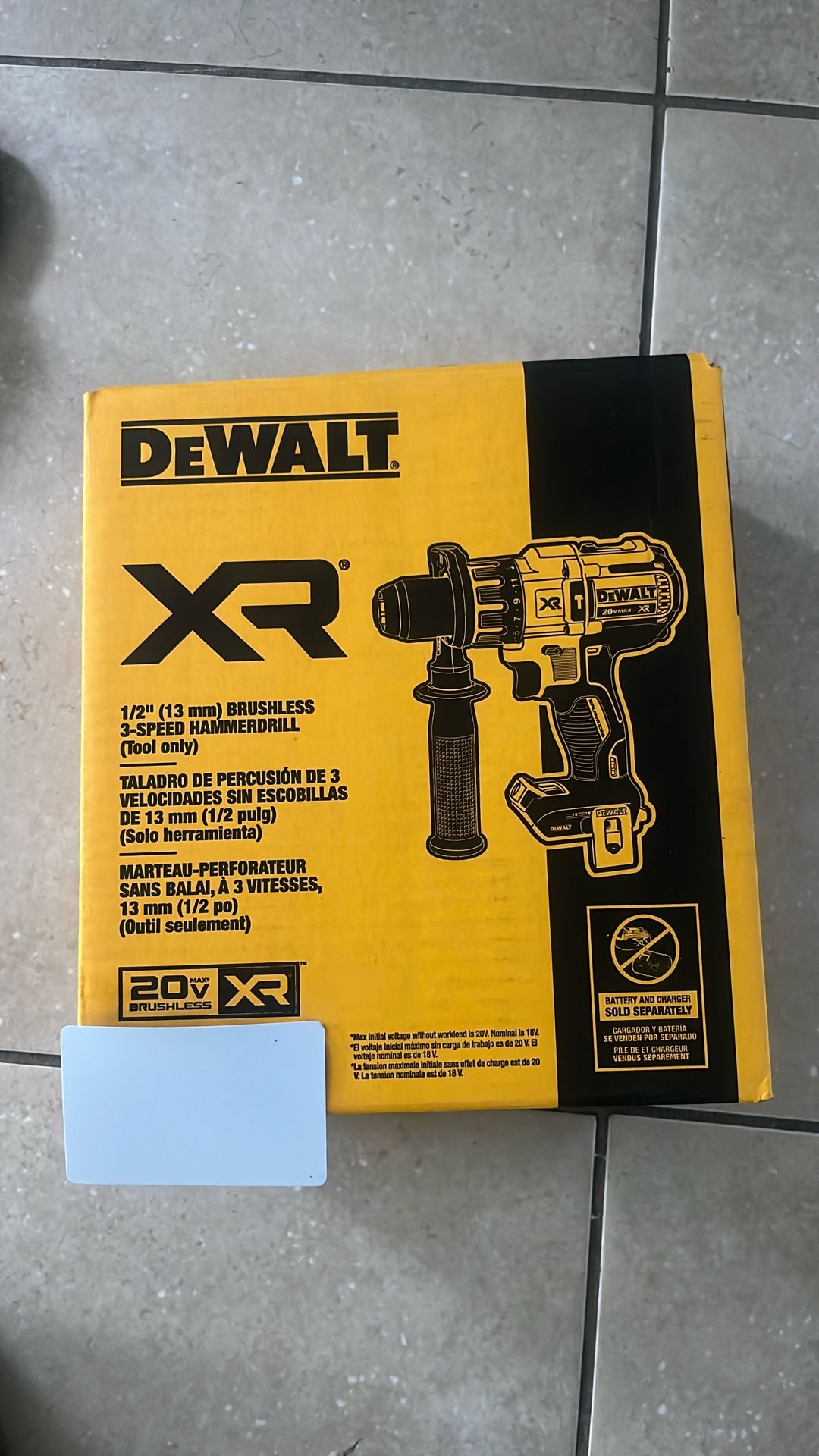 3 speed Brushless Dewalt Hammer Drill (tool Only)