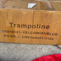 60" Trampoline for Kids with Safety Net, 440lbs Indoor & Outdoor Toddler Trampoline with Swing, Adjustable Gym Bar & Basketball Hoop, Fun & Active Pla