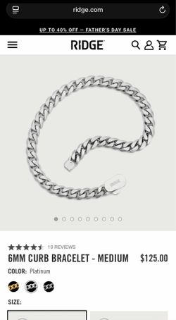 6MM CURB BRACELET - MEDIUM