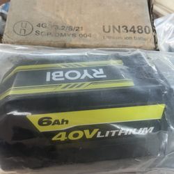 Ryobi Battery New 40v