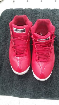 Team jordans all red clean