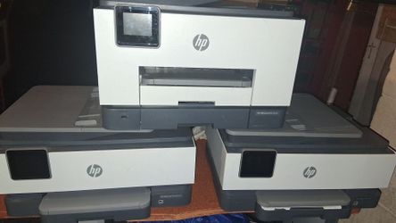 HP OfficeJet Pro 9025 and 2 HP OfficeJet Pro 8025