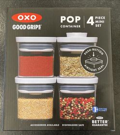 OXO Good Grips 4-Piece Mini POP Container Set