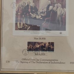 Official First Day Commemorative s 1776 The Singing Of The  Declaration Of Independence 1776.