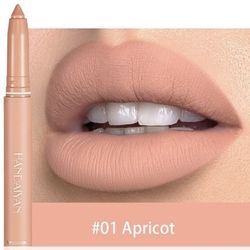 2 In  1 Matte Lipstick Pencil Kiss proof Lip Stick Pen Waterproof