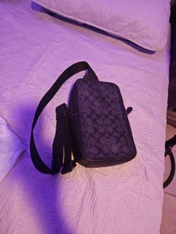 Coach black cross body bag