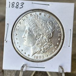 Uncirculated 1883 Morgan Silver Dollar Coin 