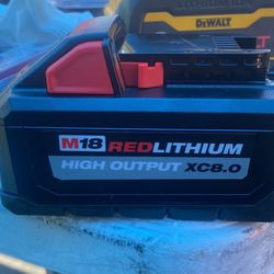 Milwuakee 8.0 High output Battery