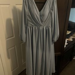 Dusty Blue Dress