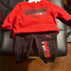 0 to 3 month puma outfit