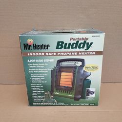 MR HEATER BUDDY THE ORIGINAL PORTABLE INDOOR SAFE PROPANE RADIANT HEATER NIB