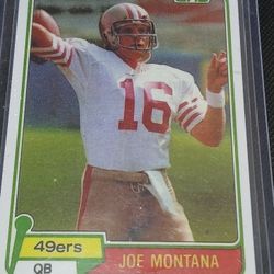 1981 Topps Joe Montana RC 