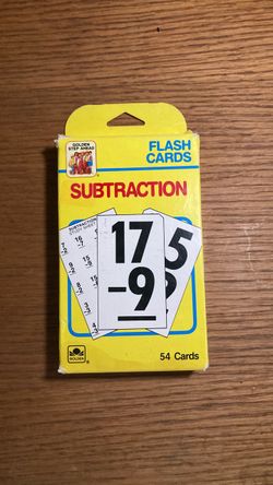 Golden Step Ahead Subtraction Flash Cards (Can always bargain)