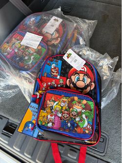 Mario Black school Backpacks 🎒
