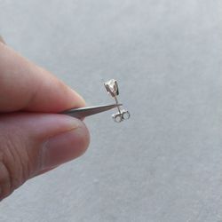 Single Diamond Stud Earring 💎 Wedding 