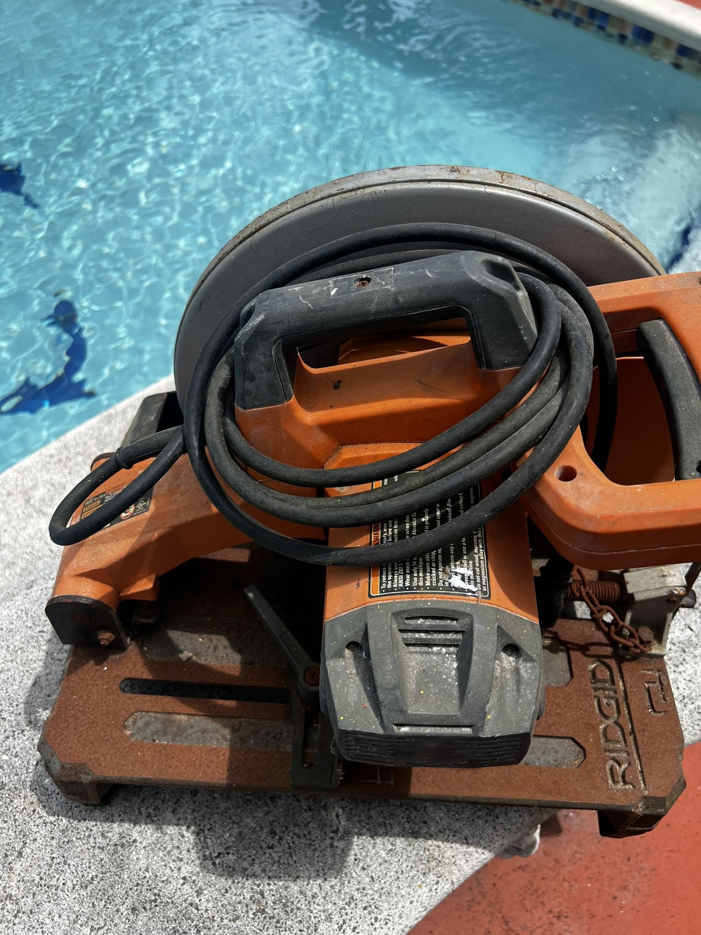 RIDGID saw table machinery