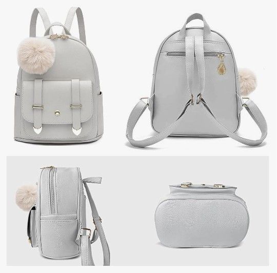 Girls Cute Mini Backpack Purse Fashion School Bags PU Leather Casual Backpack for Teens Women
