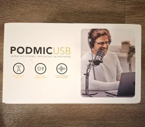 RØDE PodMic USB Dynamic Broadcast Microphone XLR - Brand New in Unopened Box