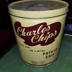 Charles Chips Tin Can