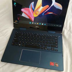 Dell Inspiron 14" Touchscreen AMD RYZEN 7 8GB RAM 256SSD WINDOWS 11 AMD RADEON VEGA  WORKING FINE CHARGER INCLUDED