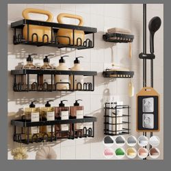 Shower Caddy 6 Pieces No Drilling