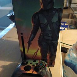 Xbox Series X with One Controller (Mandalorian 💧)