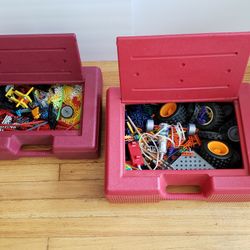 K'nex Pieces.  + 2 Carry Cases.n; 