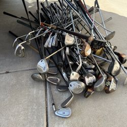 Lot Of Golf Clubs