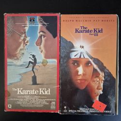 Karate Kid 1&3 VHS Lot (1980's)