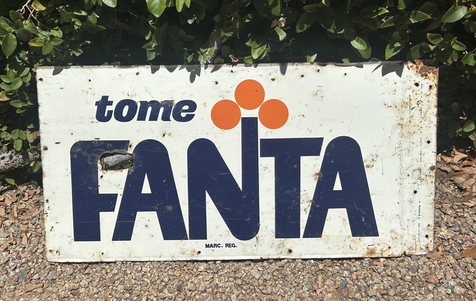 Metal Mexican Fanta Sign