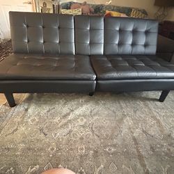 MAKE OFFER MUST GO Black Futon Couch