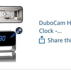 Hidden Camera Clock 