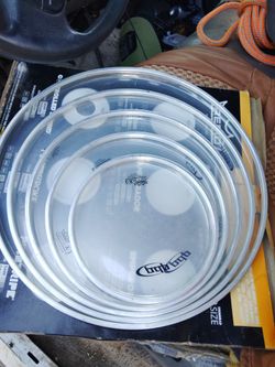 5 Piece Remo Drumheads
