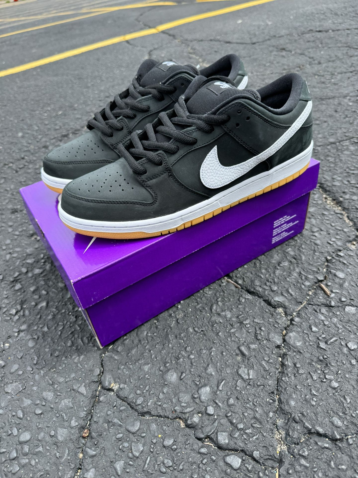 Nike Sb Dunk Low Pro Black Gum Sz 14 🚨 🔥🔥🔥🔥