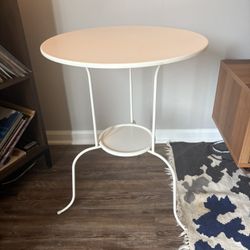Ikea LINDVED White Side Table