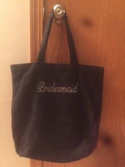 Black cloth bridesmaid Totebag