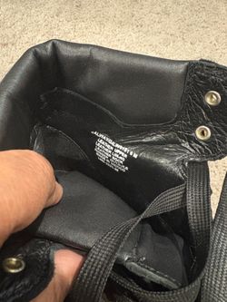 Black Leather Ankle Boots
