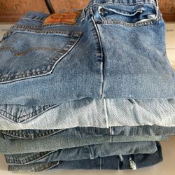 6 pairs Of Work Denims 36x30.   3 Are Levi  All 