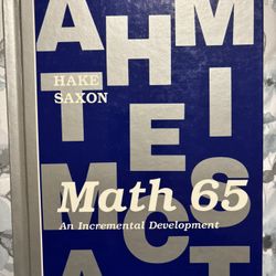 Math 65 Hardcover Book 