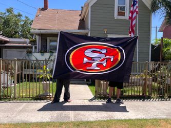49ers BIG flag size 8’x5’ LAST ONE