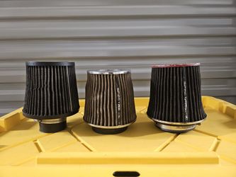3 Cone Air Filters 