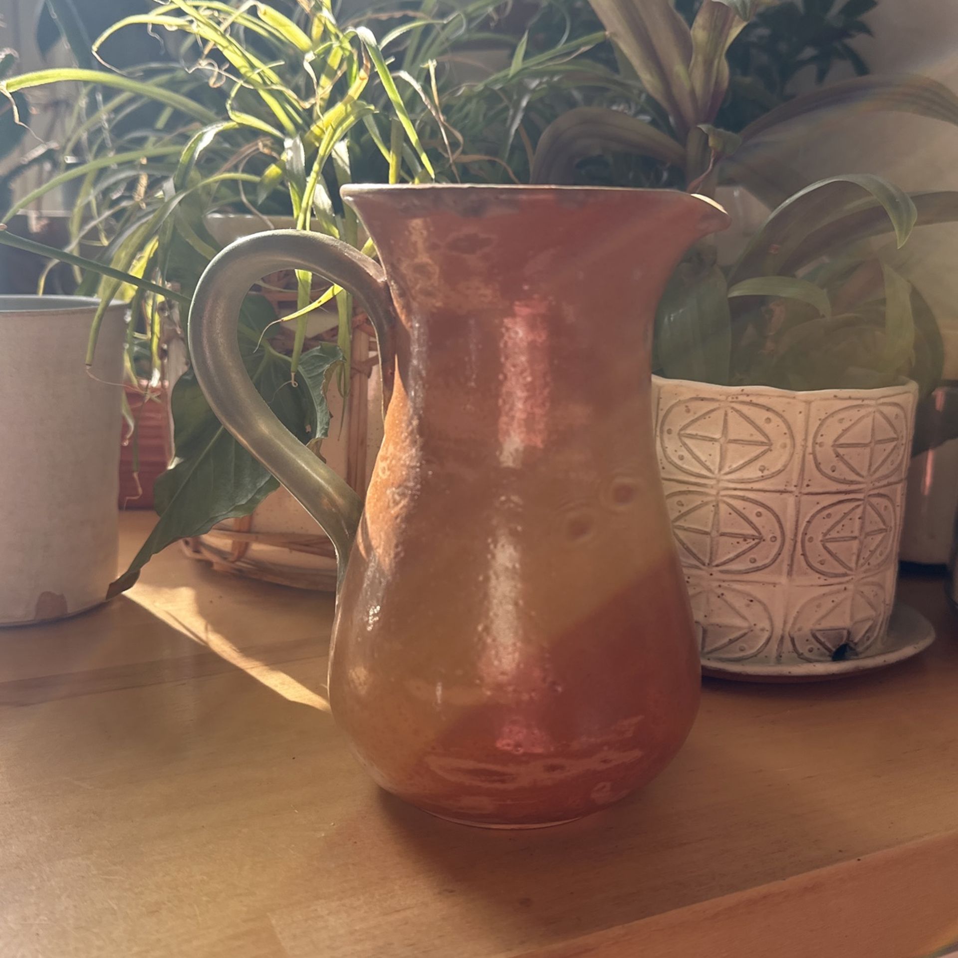 Small Vintage Pottery Pitcher