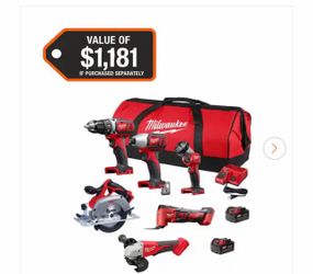 Milwaukee M18 Cordless Power Tool Combo Kit