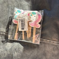 Unicorn toothpicks