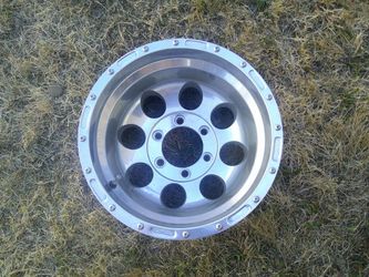 Used 15 X 10 Custom Wheel w/6 X 5.5 Bolt Pattern