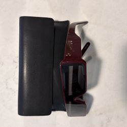 Rick Owen’s sunglasses Burgundy 