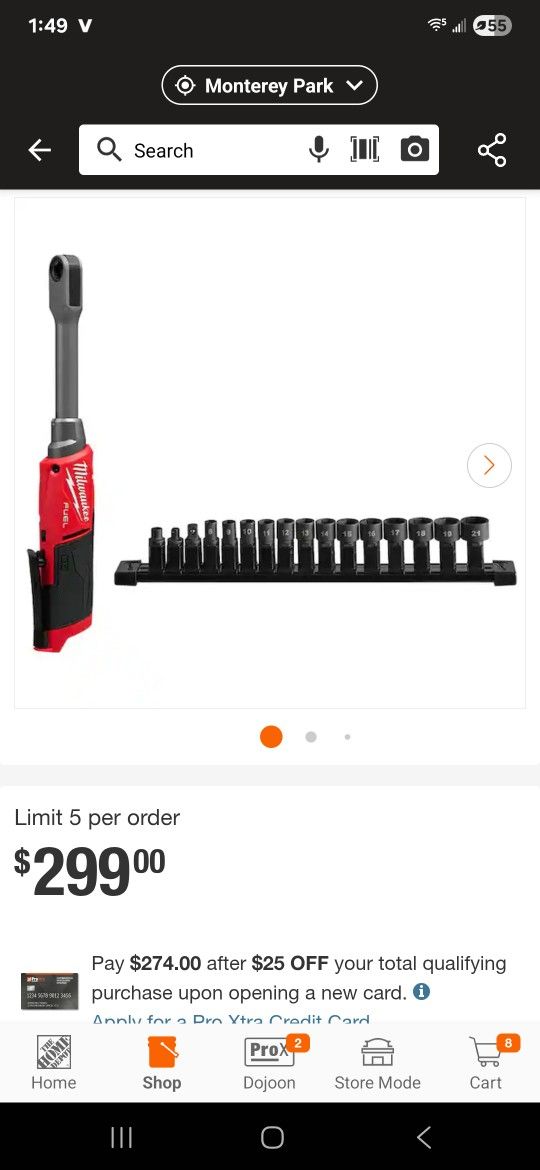 Milwaukee
M12 FUEL INSIDER 12V Lithium-Ion Brushless Cordless 1/4 in. - 3/8 in. Extended Reach Box Ratchet (Tool-Only)